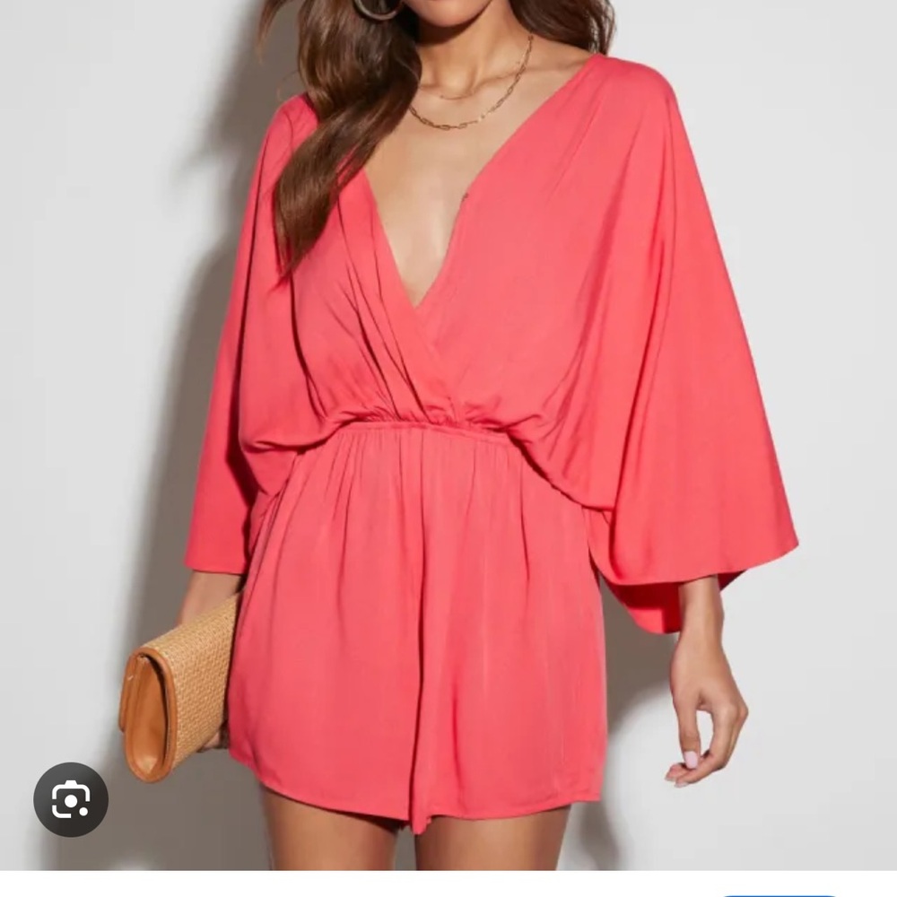 Vici Coral Lorena V-Neck Romper